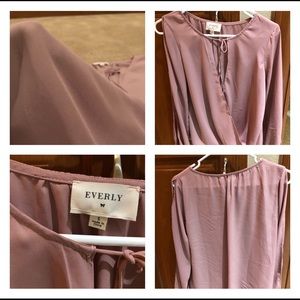 Light burgundy blouse